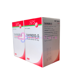 2 BOXES OF THYROID-S thyroid extract 500 Tablets Expiry Date over 2028.